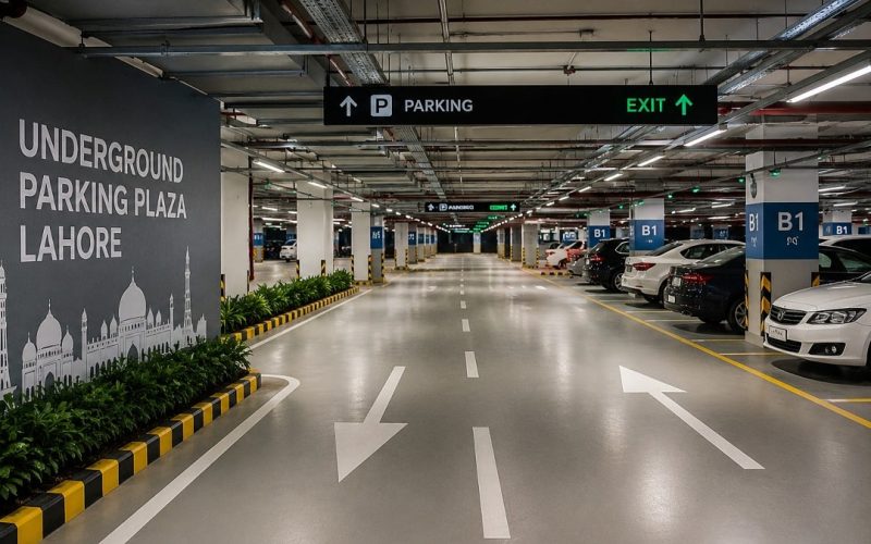 Lahore’s 2 Underground Parking Plazas Near Completion