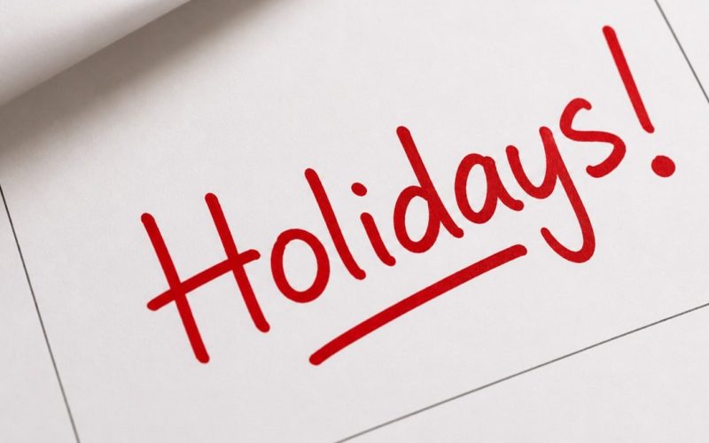3 Consecutive Holidays Expected Next Month