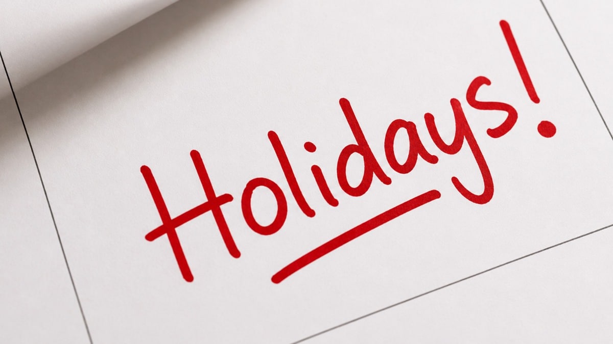 3 Consecutive Holidays Expected Next Month